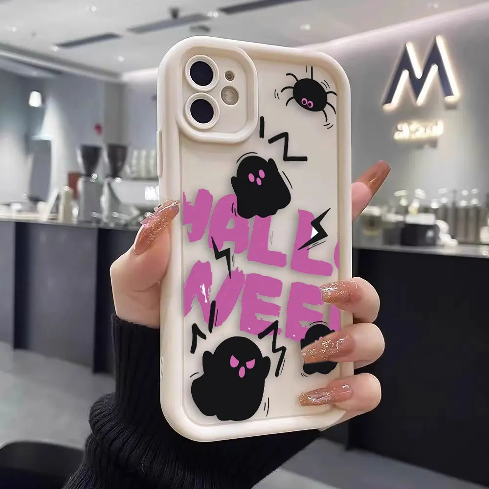 Halloween Ghost Witch Luxtury Phone Case For iPhone Apple 15