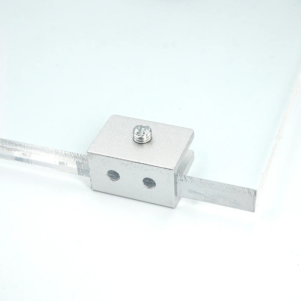 4ks sklo skoba držák polici klip aluminium závorky podpora pro 5mm 6mm 8mm 10mm 12mm tloušt'ka nasednout