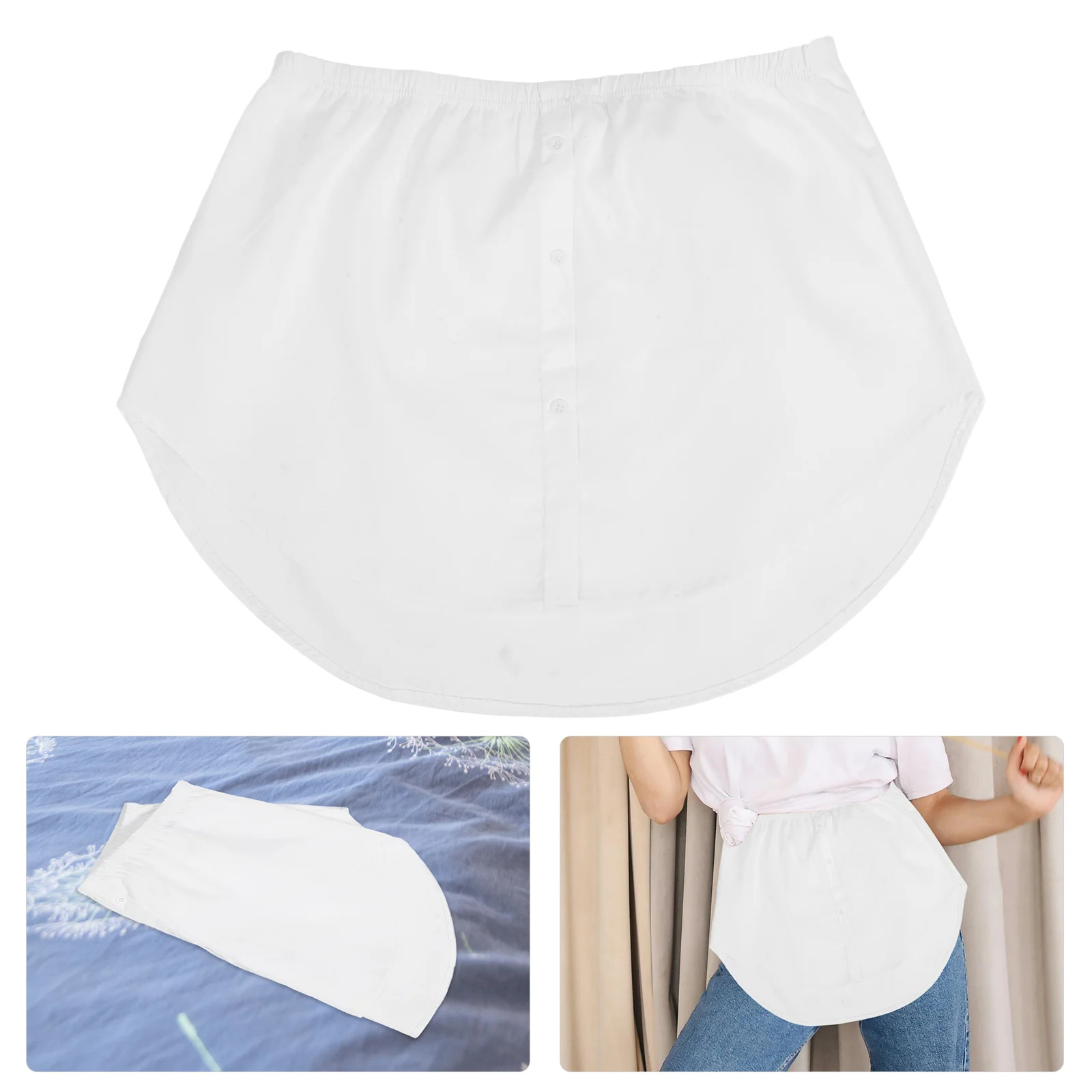 Fake Skirt Versatile Hem Woman Dress Shirts for Women Girl Skirts Decoration