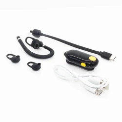 UHF 400-470MHz 0.5W Mini Walkie Talkie Ear Hanging 2 Way Radio 2020 New Model