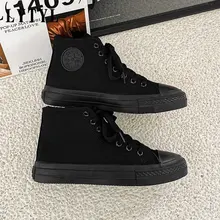  Sneakers Women Winter Plush Canvas Shoes for Men Korean High Top Fashion Snow Ankle Boots Men Casual Sports Shoes 