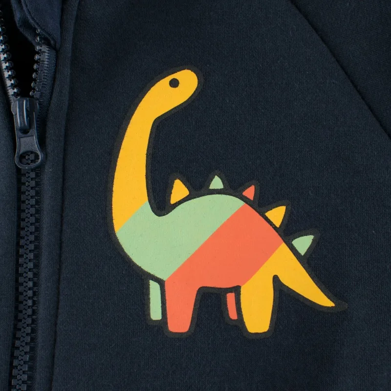 Cartoon Dinosaur Outerwear Boys Spring Children's Zipper Velvet Jackets Fashion Long Sleeve Warm Hoodies Kids Coats kids jackets