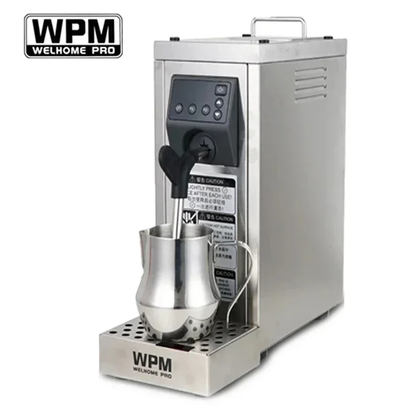 WPM Professional Coffee Milk Foam Machine MS-130T Fully Automatic Electric Milk Frother Mixer Temperature Setting Coffee Foamer 4