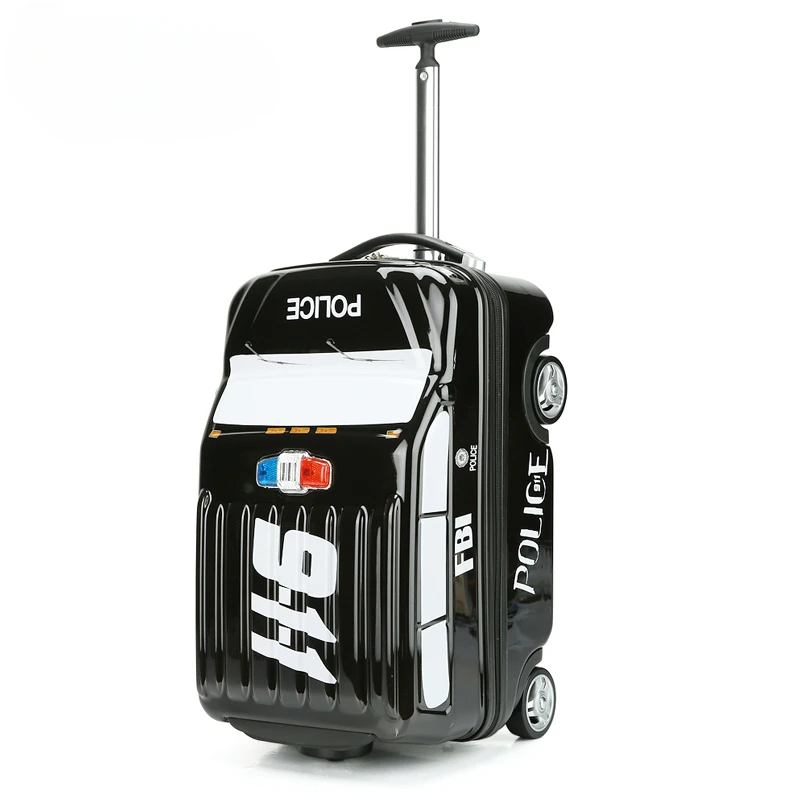 children's travel suitcase Cute cartoon kid's luggage Can be sat and ridden suitcases on wheels zipper rolling luggage case