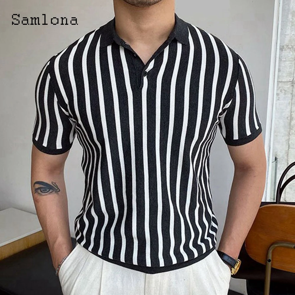 

2024 Short Sleeve Patchwork T-shirt Men Fashion Polo Shirt Casual Button Fly Tops Lepal Collar Shirt Clothing Plus SIze S-3XL