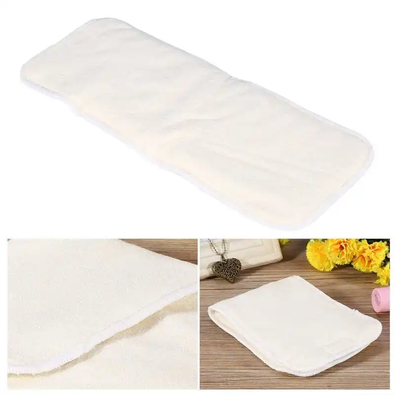 1PC 4/5Layers Adult Cloth Diaper Insert Reusable Bamboo Fiber Diaper Insert Pad Incontinence Nappy Liner Pad for Adults Reusable Diapers Disposable Adult Diapers