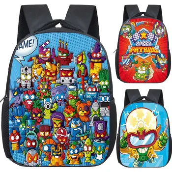 New Super Zings Kindergarten Bag Cartoon Game Superzings Backpack for Boys Girls Children School Bags Kids Daily Bookbag Mochila 1