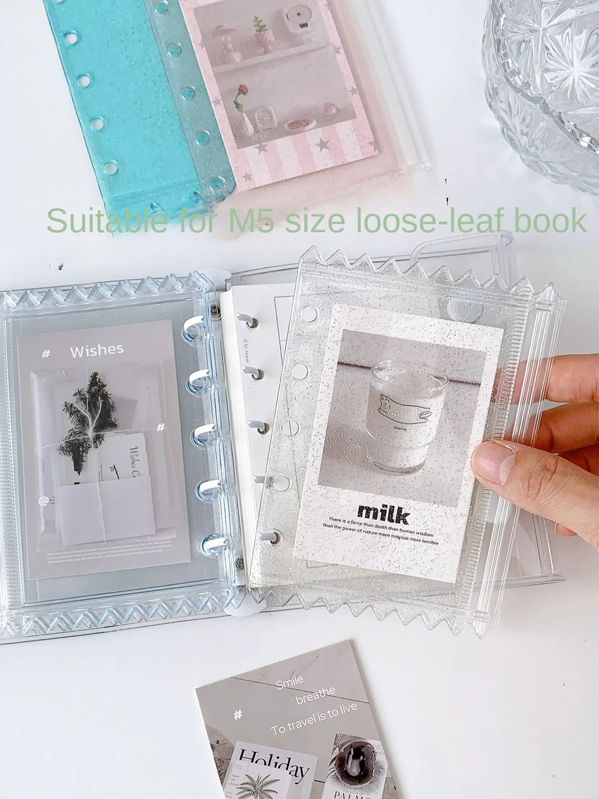 M5 5Holes Candy Colorful Binder Pocket Image 5