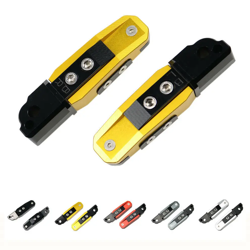

CNC Aluminum Rear Passenger Footrests Foot Pegs Pedal Pads For BMW S1000RR R XR