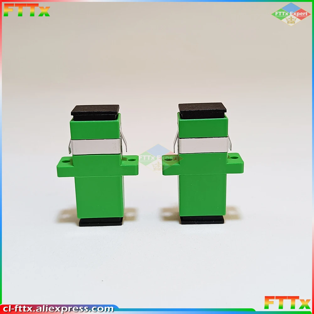 50pcs/lot SC APC Fiber Optic Adapter singlemode simplex SC APC connector fiber optic Attenuator SC Fiber flange Free shipping