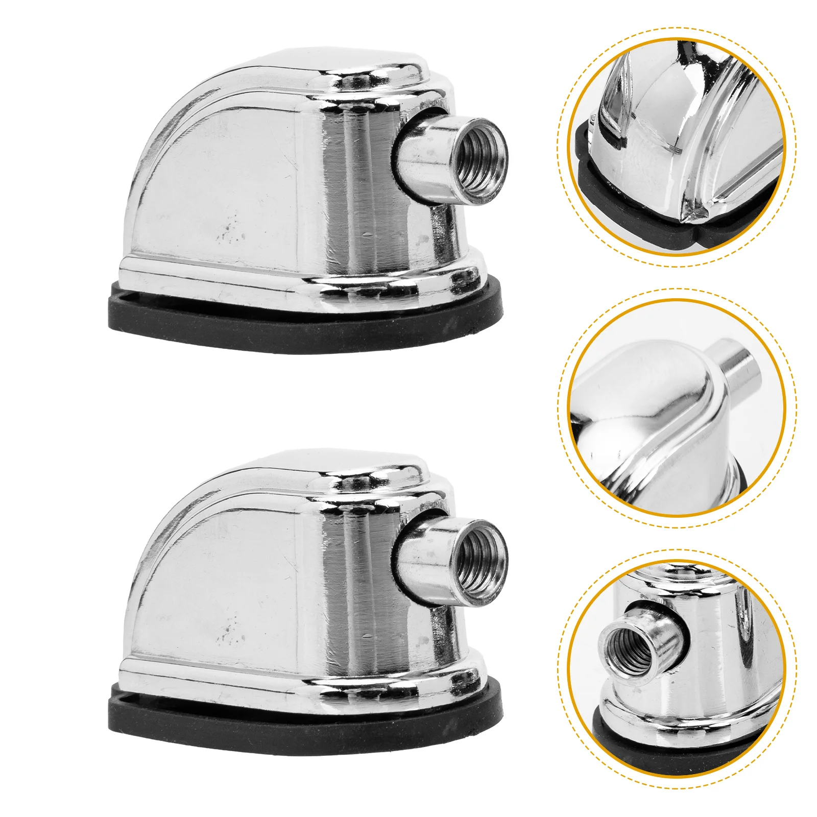 

2 Pcs Drum Set Ear Claw Hooks Accessories for Snare Replacement Zinc Alloy Lugs Iron Connector Connectors Bass