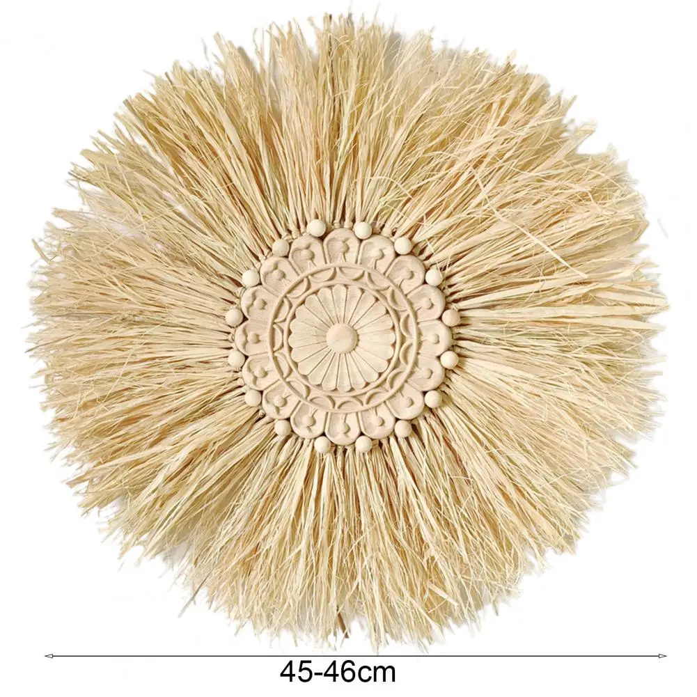 Great Wall Art Woven Straw Hanging Pendant Lightweight Straw Ornament Woven Photograph Prop Straw Ornament for Home 6