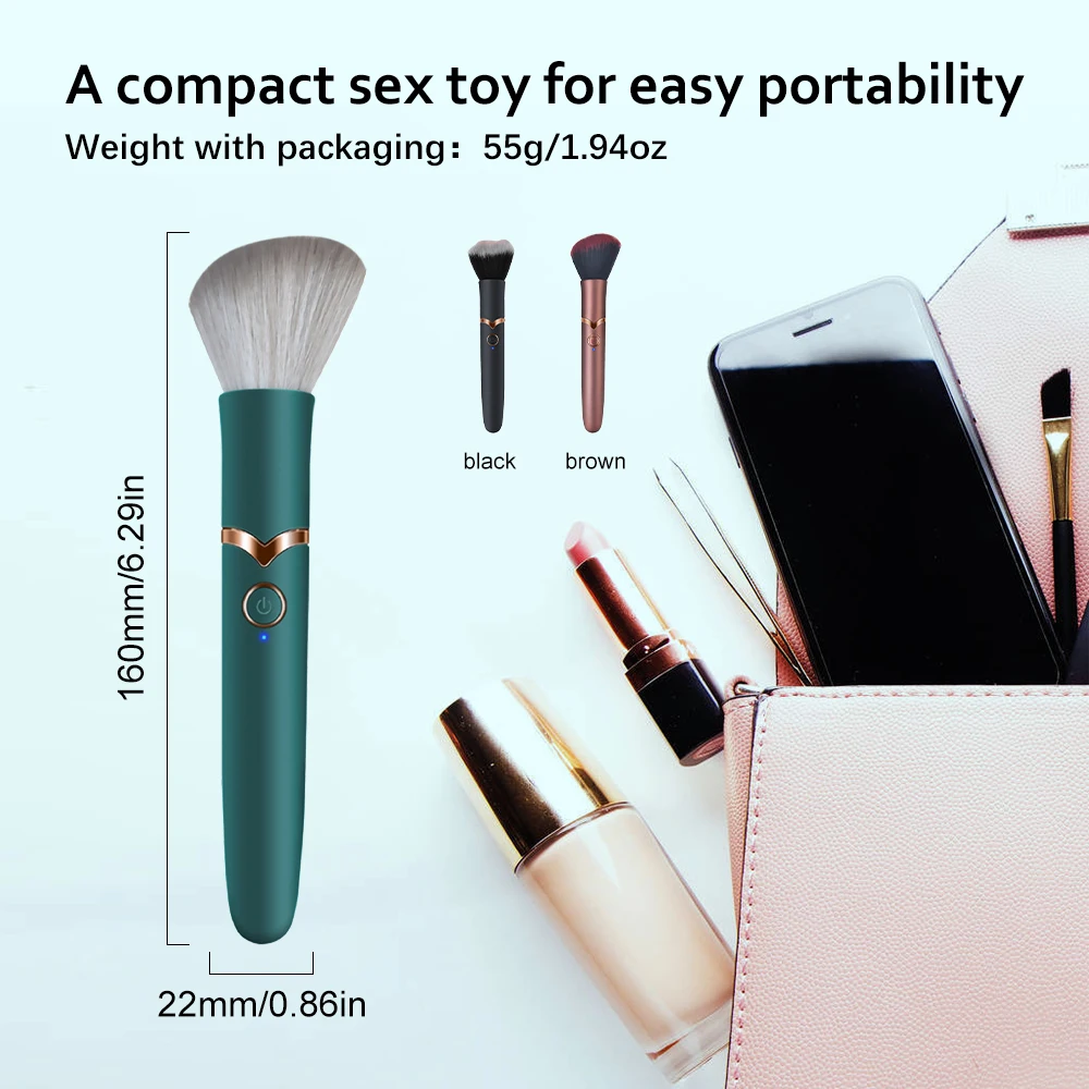 Female Sex Toys Vaginal Vibrators Rechargeable 10 Speed Make Up Brush Magic AV Wand