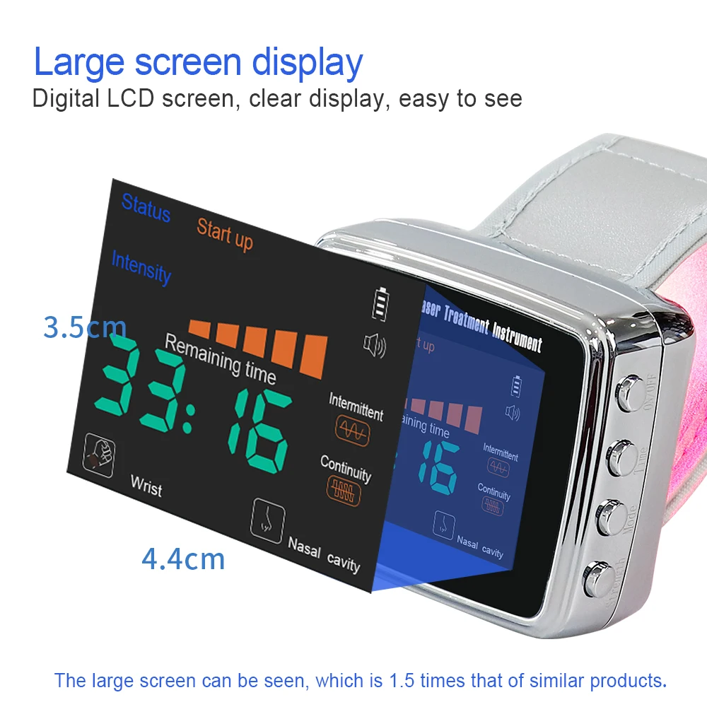 Laser Therapy Wrist Device with 15-Hole Light Technology