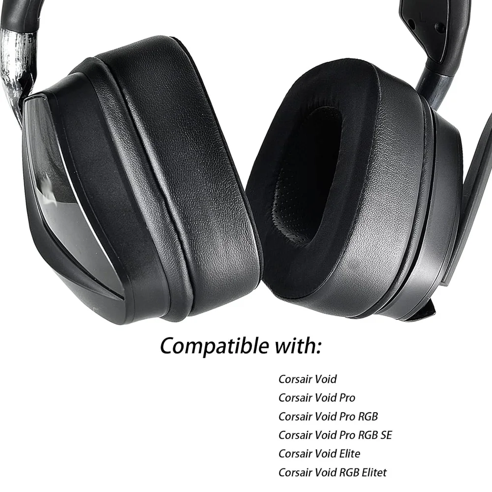 Replacement for Corsair Void RGB Elite USB PRO/SE Surround Headband Ear Pads Earphone Cushions Headphones Protein Earmuff