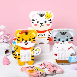 Calendrier de bureau personnalisé, étiquette Kawaii, calendrier annuel, calendrier d'apprentissage, calendrier imprimé, fournitures de bureau pour la maison, 2022 
