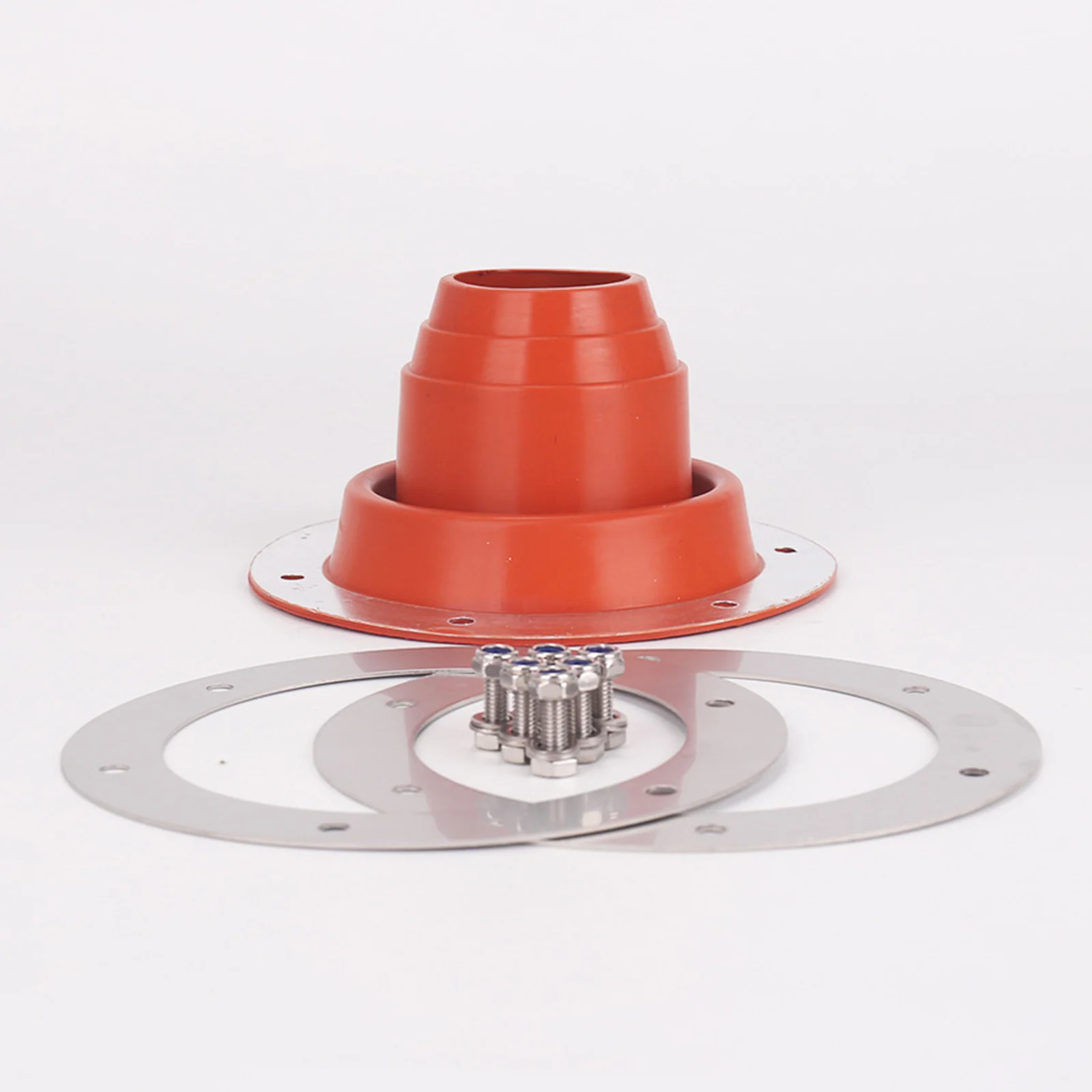 Stove Jack Silicone Heat Resistant Tent Flue Flashing Roof Jack Pipe Boot Flexible for Garages Sheds Boats