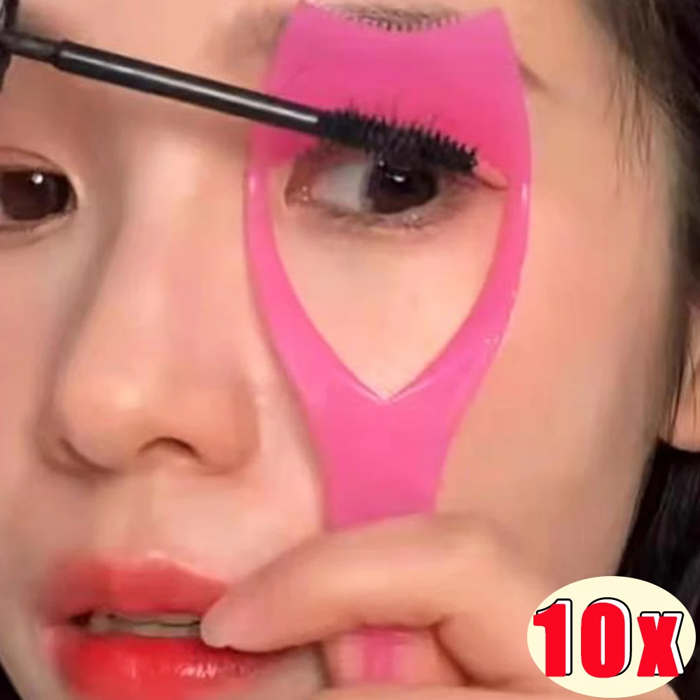 Handy Eyelash Aid 3in1 Eyelash Tools Mascara Curler Applicator Comb Guide Card Styling Stencil Eyes Cosmetic Tools 10pcs makeup tools eye makeup tools