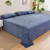 Winter Warm Thick Plush Velvet Flat Sheet Solid Color Large Size Soft  Flannel Bed Sheet 350x245cm Not Including Pillowcase 3