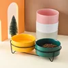 1800ml Dogs Food Water Bowls with Stand Cat Ceramic Eating Drinking Feeders Pet Nordic Large Capacity Elevated Feeding Supplies 4