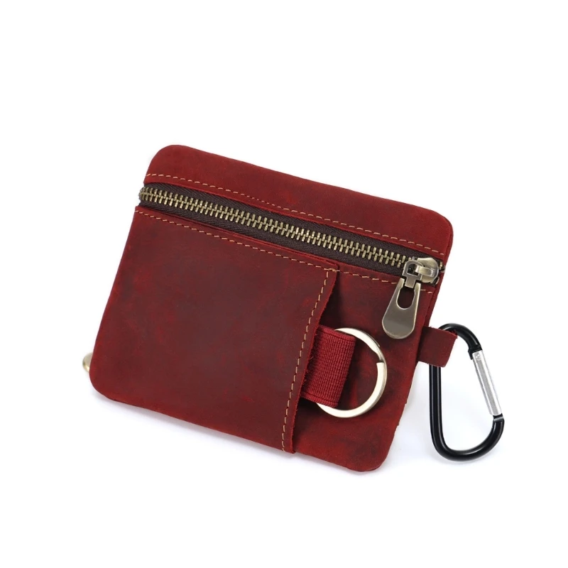 Vintage Change Card Holder Multi-Slot Purse Card Case Wallet Purse Holder Credit Card with Keychain