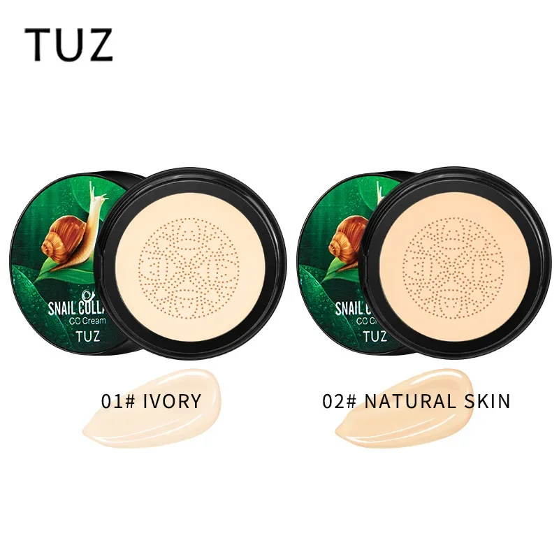 Snail Collagen BB Cream Mushroom Head Air Cushion Foundation CC CreamLiquid Concealer Brightening Oil-control Makeup Cosmetics 4