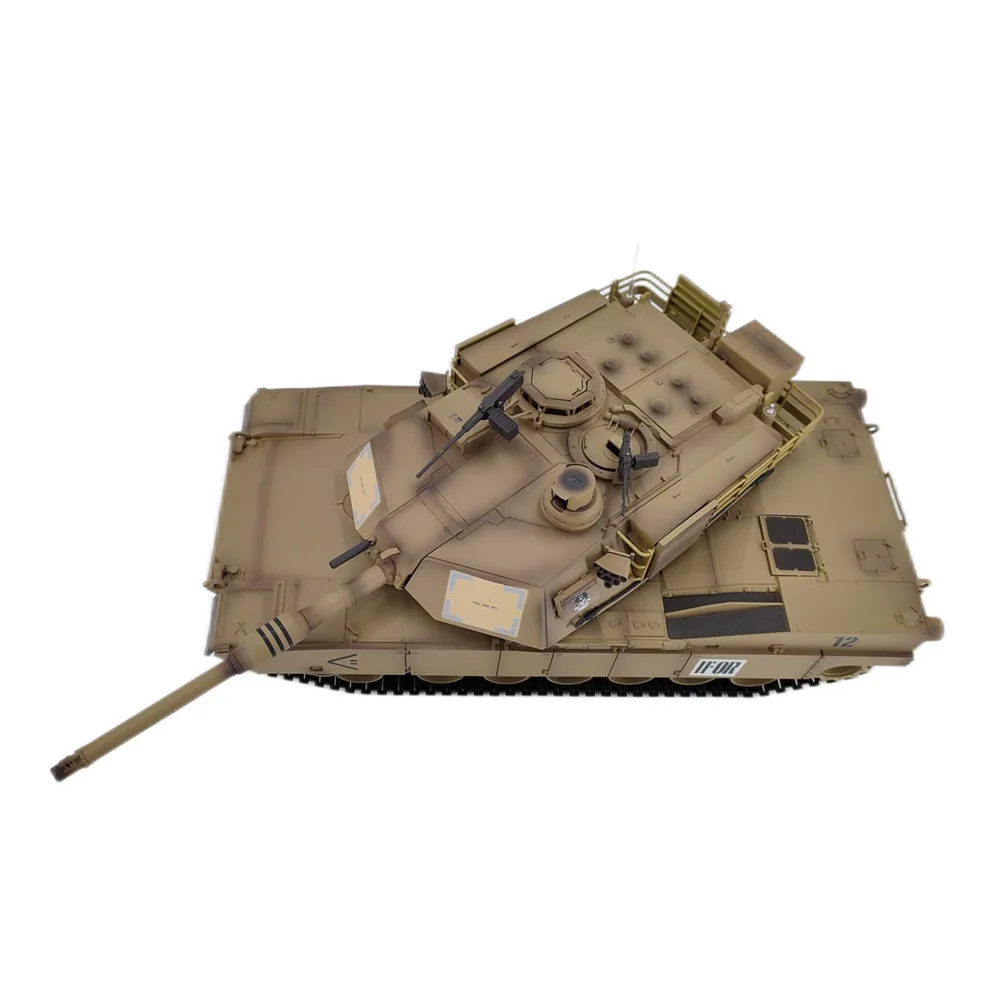 1:16 Henglong 3918-1 U.S. Army M1A2 War Car Simulated Smoke Device Infrared Combat Military Electric Abrams Tank 6
