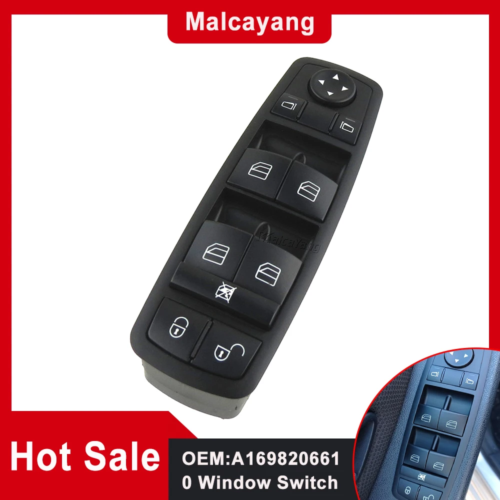 

1698206610 Автозапчасти для Mercedes Benz W245 B-Class 2005-2011 X164 W169 W164 A1698206610 Электрический главный выключатель стекла