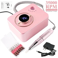 35000RPM Professional Low Noise Nail Drill Rechargeable Nail Art Electric Nail Drill Set Nail Art Tools Suitable for Home Nail 1