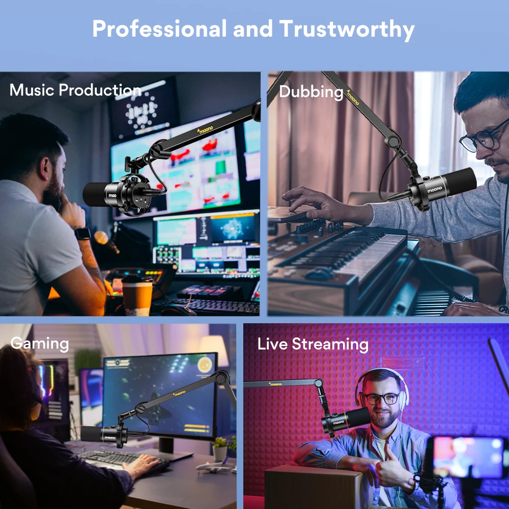 Maono BA91 ขาตั้งแขนตั้งโต๊ะโลหะขาตั้งแขนไมโครโฟนแบบหมุนได้ที่วางสายเคเบิลขาตั้งแบบปรับได้สําหรับพอดแคสต์สตรีมมิ่งเกม 6