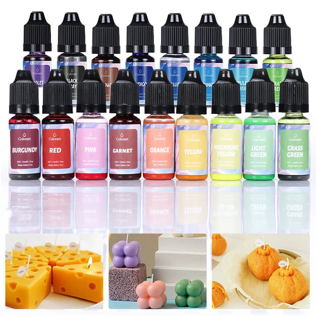 Candle Dyes Pigment Set Liquid Colorant DIY Candle Making Supplies  Aromatherapy Soap Soy Wax Dye Candles Manufacture Pigment Kit - AliExpress