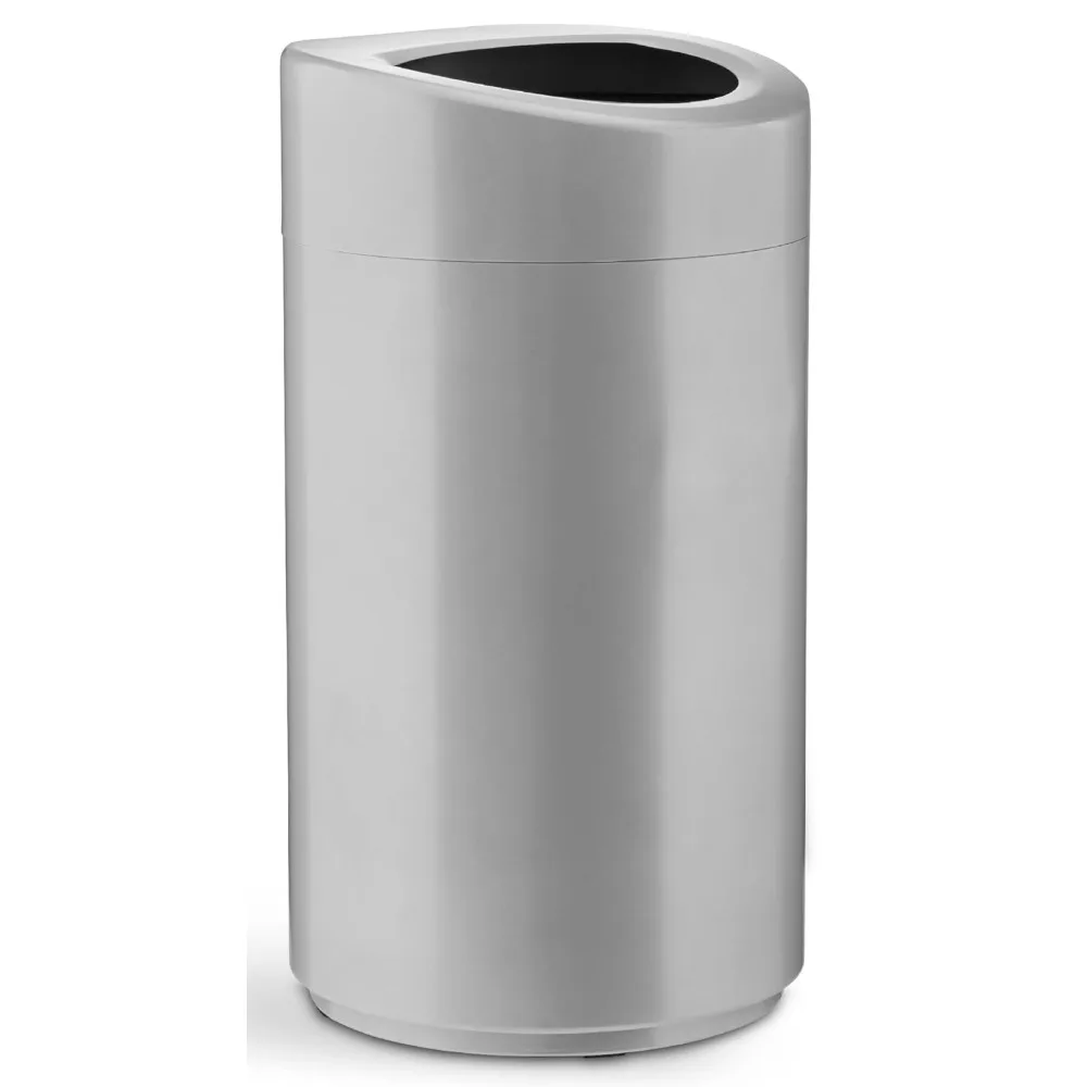 

Large Capacity Trash Can, Durable Puncture-Resistant Stainless Steel, Open-Top Modern Trash Cans