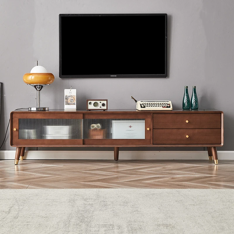 Supporti Tv In Legno Massello Console Centrali Storage Floor Credenza Mueble Tv Scaffali Unità Mueble Salon Blanco Mobili Da Giardino