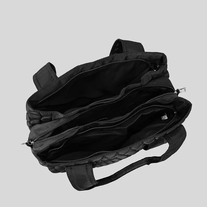 Vintage Quilted Padded Women Handbags Designer Lingge Shoulder Bag Casual Nylon Down Cotton Crossbody Bag Small Tote Purses 2023