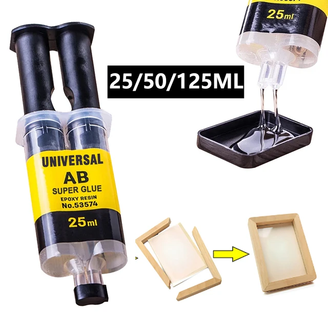 Pegamento fuerte universal ab resina epoxi líquida 25ml 2 min para vidrio  Cerámica Plástico madera metal