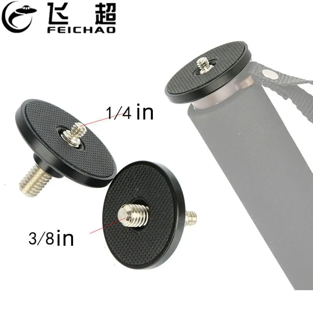 Camera Tripod Mount Adapter Camera Tripod Mounting Plate 1/4 to 3/8 Screw for SLR Camera Monopod Handle Grip Gimbal Adapter Mount Photography Accessories
