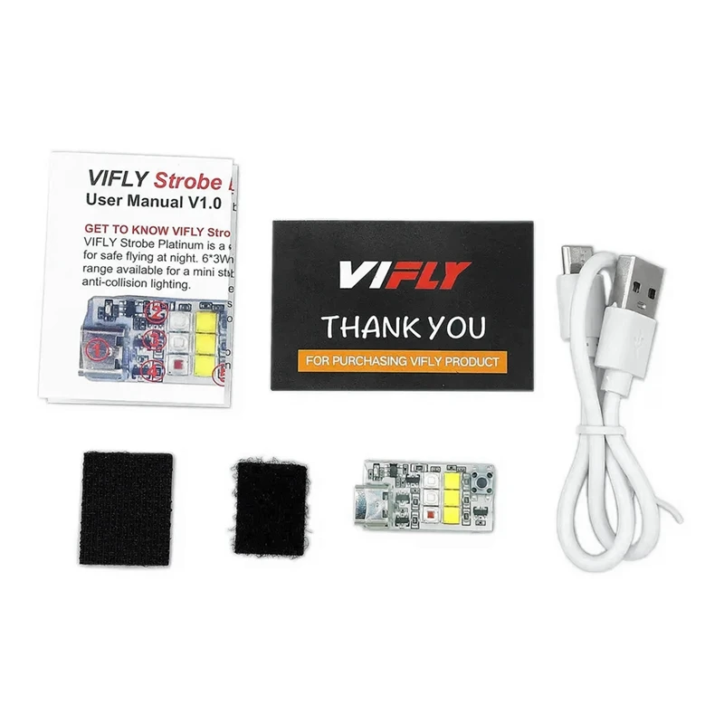 VIFLY 스트로브 플래티넘 고출력 LED 네비게이션 라이트, FPV 드론 스트로브용, 4 색 LED 조명, 6 LED 조명, 1000 루멘 FAA