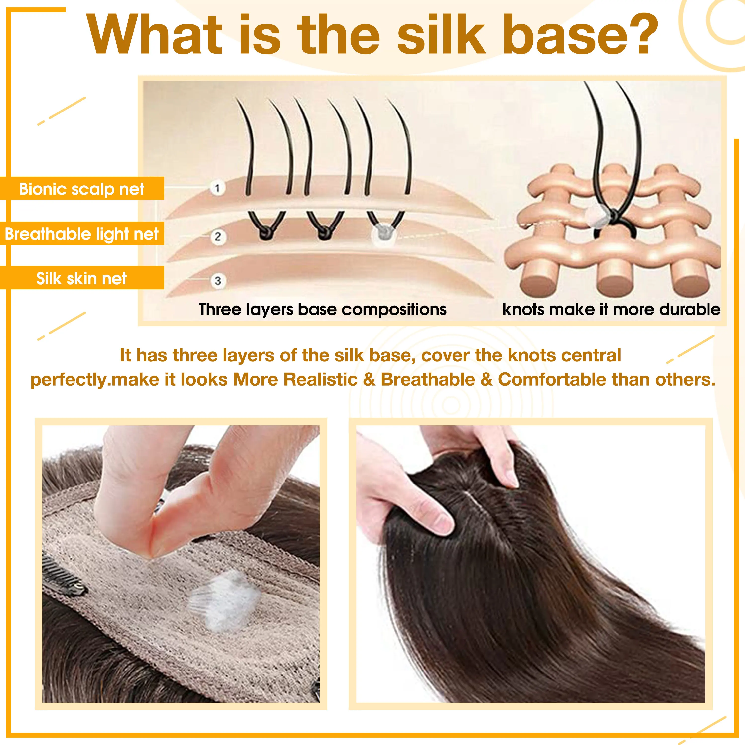 Full Shine Hair Topper Ombre 3*5inch Machine Remy Hair Piece With Clips 150% Density Human Mono Base For Woman