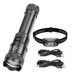 Ultra - Bright LED Rechargeable Headlamp with Motion Sensor (Outdoor lighting set)