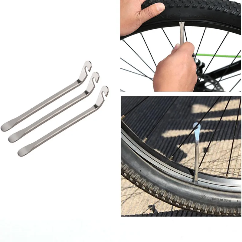 

12CM Steel Plating Road Bicycle Cycling Tire Tyre Tube Replace Lever Pry Bike Repair Kit Opener Breaker Spoon Tools