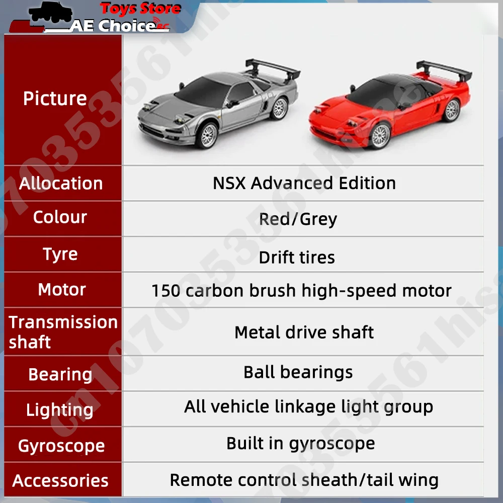 LDRC LD1803 NXS Drift Car RTR 1/18 2.4G 2WD ESP Gyroscope RC Car Drift Vehicles LED Lights Full Scale Controlled Model Toys 6