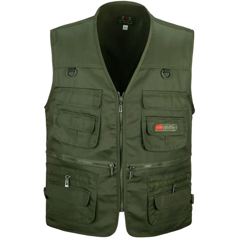 Summer Men Tactical Hiking Fishing Vest Multi-pocket Photographer Waistcoat Outdoor Leisure Male Thin Cargo Jacket Vests S-6XL - Image 3