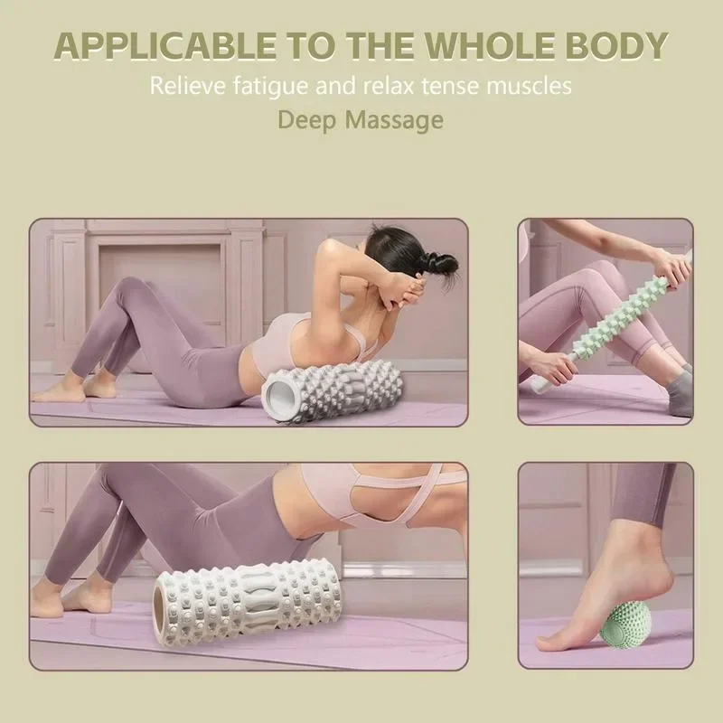 Yoga Foam Roller Pilates Yoga Exercise Back Muscle Massage Roller Stretching Exercise Yoga Fitness Training Roller Gym Fitness 5