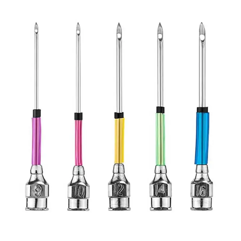 WORTHOWN-7Pcs 펀치 니들 세트, 펀치 니들 자수 키트 5가지 크기 펀치 니들 헤드 성인 초보자를 위한 바느질 예술 바늘 도구