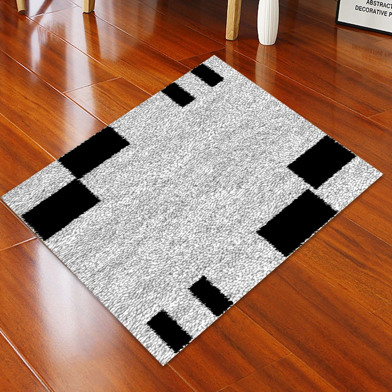 Geometric Pattern Latch-Hook-Kit DIY Carpet Handcraft Segment Embroidery Materials Latch Hook Rug Kits 52x38cm