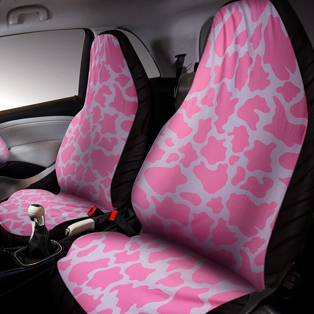 Cow Farmer Car Seat Covers (Set Of 2 ）Universal Front Car and Suv Seat  Covers Custom Seat Protector cartoon animal Car Accessory - AliExpress