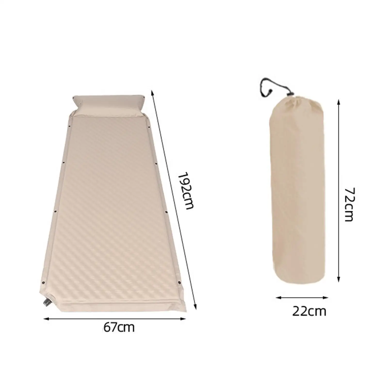 Automatic Inflatable Mattress Lightweight Camping Mat Self Inflating Air Mattress for Backpacking Travel Picnic Tent Hiking