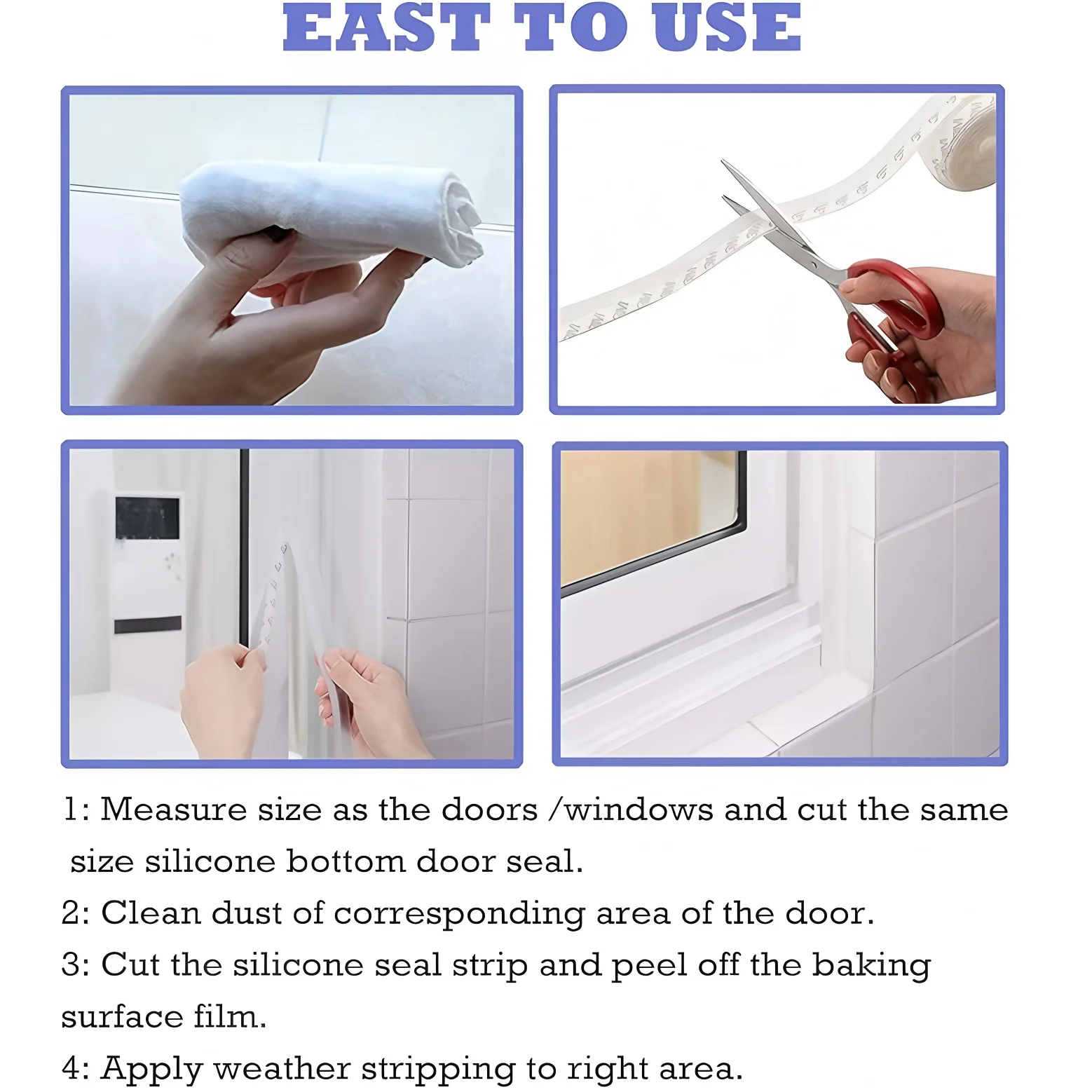 Versatile Self-Adhesive Weatherproof Sealing Strip