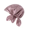 100% Natural Mulberry Silk Sleeping Cap for Women Hair Bonnets Head Cover Hair Loss Hats Luxury Silk Bonnets Night Hair Headwrap 5