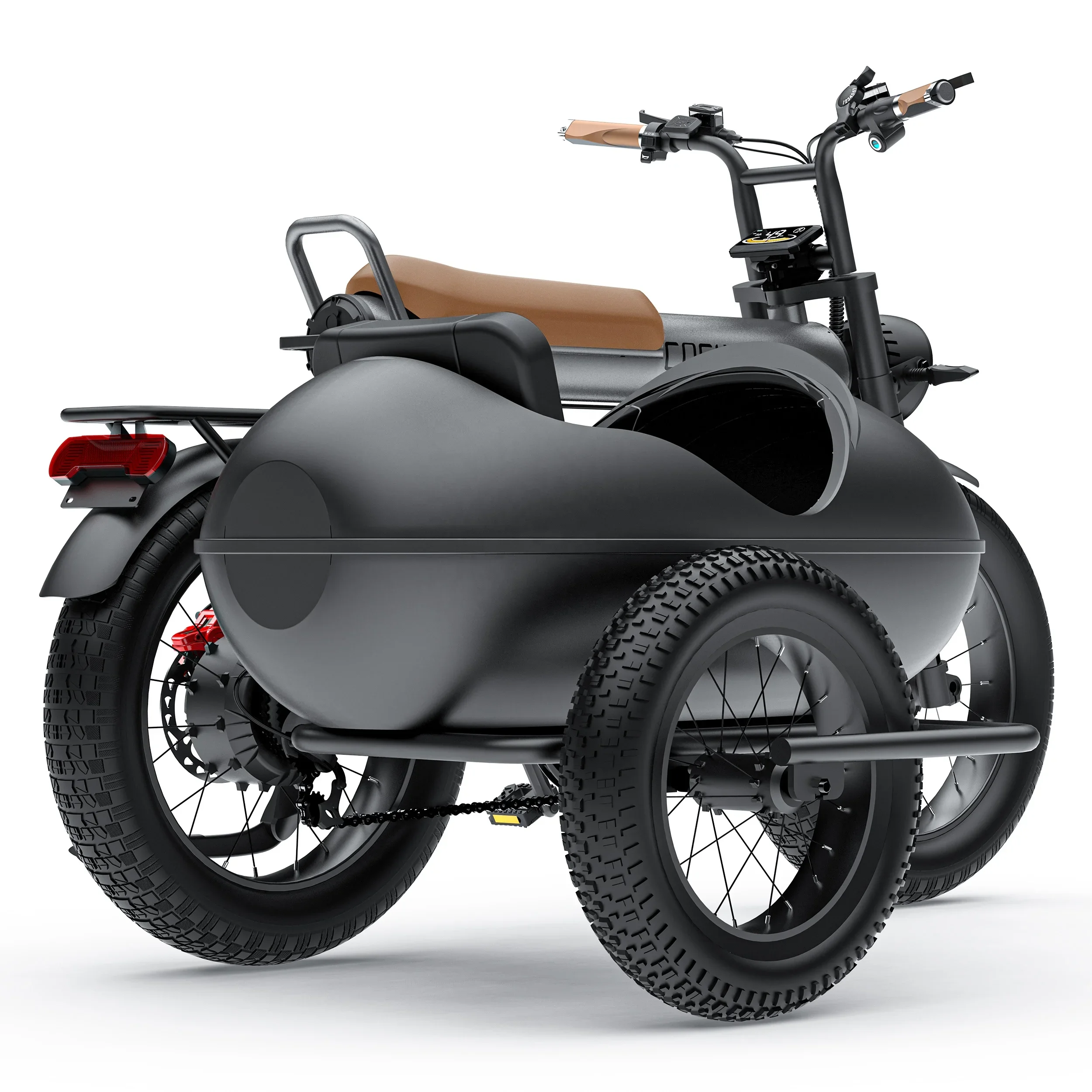 Side Car Fat Pedelec Customize 1500w E-Bicycle Sidecar Electric